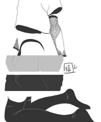 Leather and Fishnets